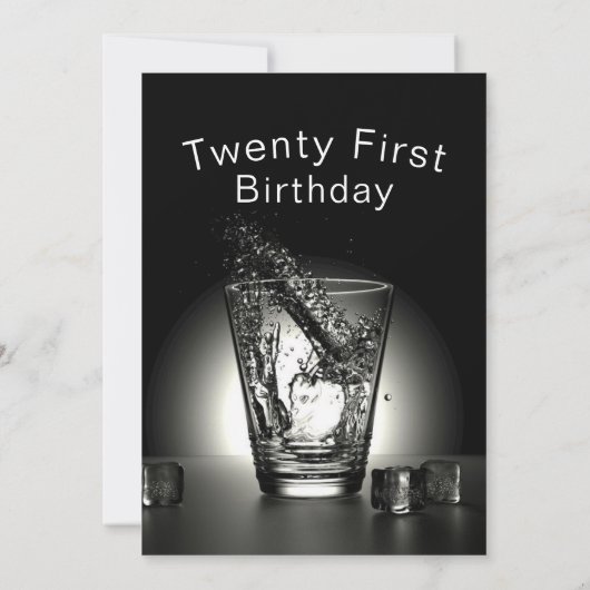21e verjaardag uitnodiging (Achterkant)