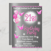 21e verjaardag uitnodiging (Voorkant / Achterkant)