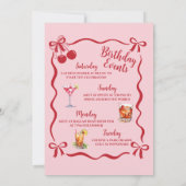 21e verjaardag Uitnodiging en route (Achterkant)