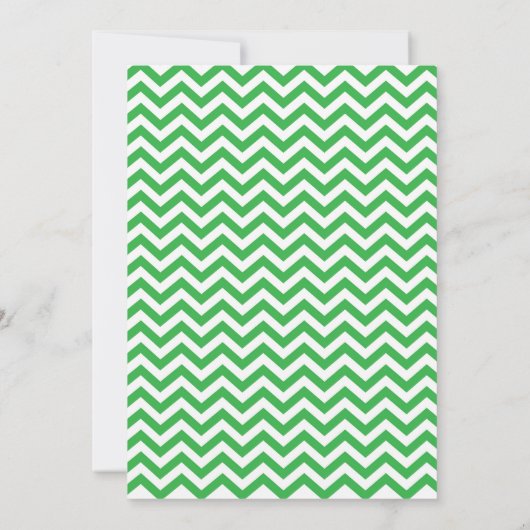 21e verjaardag uitnodiging Green Chevron (Achterkant)