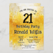 21e verjaardag Uitnodiging Kaart (Voorkant / Achterkant)