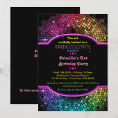 21e verjaardag uitnodiging Party, Disco Party, Gat (Voorkant / Achterkant)