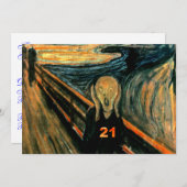 21e verjaardag Uitnodigingen (Voorkant / Achterkant)