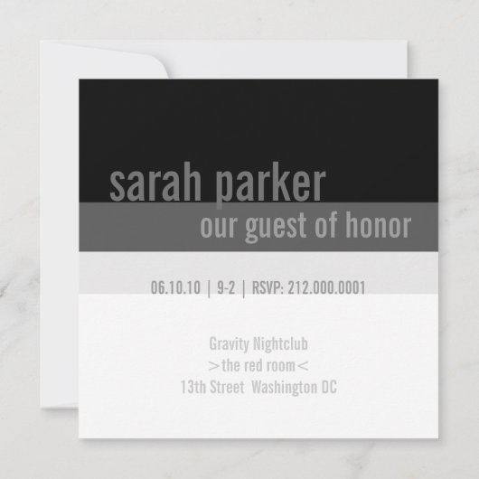 21e verjaardag Uitnodigingen van de Partij {Zilver (Achterkant)