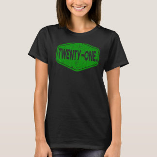 21e verjaardag van de 21-jarige jongen of meisje t-shirt