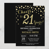 21e verjaardag van de 21e editie van Black & Gold  Kaart (Voorkant / Achterkant)