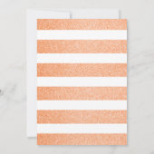 21e verjaardag van de Abritish Striped Floral Part Kaart (Achterkant)