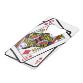 21e verjaardag van de Ace & Queen of Diamonds 2002 Creditkaart Flessenopener (Achterkant Gekanteld)