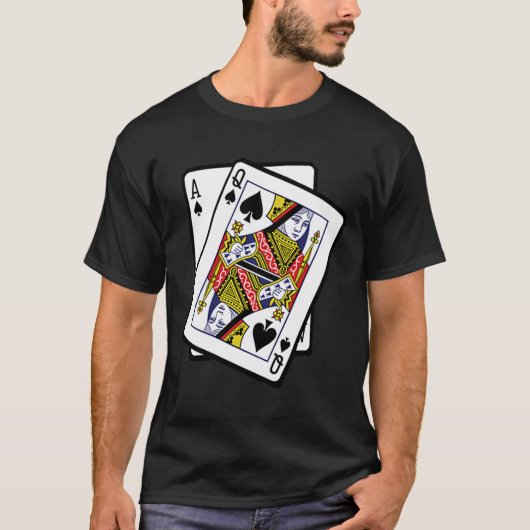 21e verjaardag van de Ace & Queen of Spades T-shirt (Voorkant)