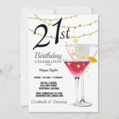 21e verjaardag van de alliantie van Martini Glitte Kaart (Voorkant)