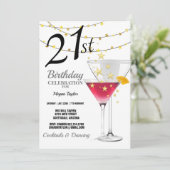 21e verjaardag van de alliantie van Martini Glitte Kaart (Staand voorkant)