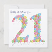 21e verjaardag van de Ballons van de Partij van de Kaart (Voorkant)