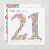 21e verjaardag van de Ballons van de Partij van de Kaart (Voorkant / Achterkant)