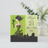 21e verjaardag van de Bashpartij Kaart (Staand voorkant)