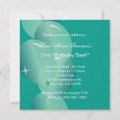 21e verjaardag van de Bashpartij Kaart (Achterkant)