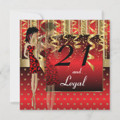 21e verjaardag van de Bashpartij Kaart (Voorkant)