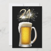 21e verjaardag van de bier en de Sparklers Kaart (Voorkant)
