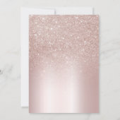 21e verjaardag van de "Blush Glitter Champagne Toa Kaart (Achterkant)