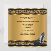 21e verjaardag van de Drink van de Leopard-partij Kaart (Achterkant)