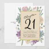 21e verjaardag van de Floral-verrassingspartij Kaart (Voorkant / Achterkant)