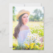 21e verjaardag van de glitter confetti uitnodiging (Achterkant)