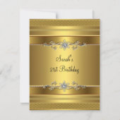 21e verjaardag van de gouddiamantjuweel kaart (Voorkant)