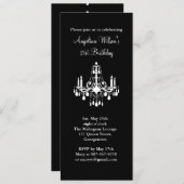 21e verjaardag van de handelier (zwart) kaart (Voorkant / Achterkant)