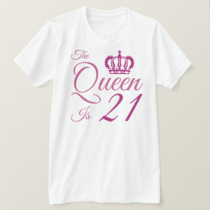 21e verjaardag van de koningin van Birthday T-shirt