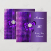 21e verjaardag van de Paarse diamantboot Kaart (Voorkant / Achterkant)