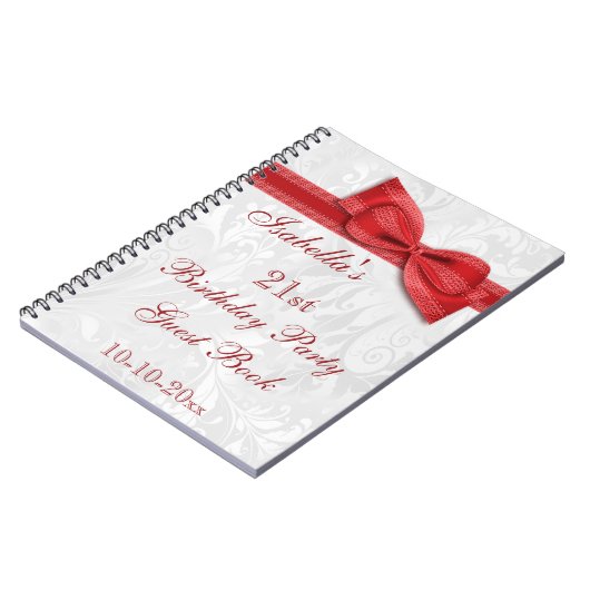 21e verjaardag van de partij Damask en Bow Notitieboek (Linkerzijde)