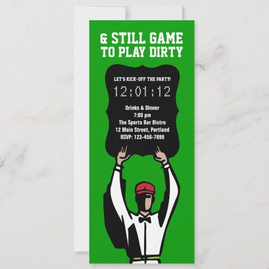 21e verjaardag van de uitnodiging van een partij b (Achterkant)