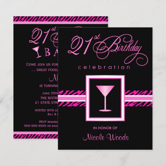 21e verjaardag van de uitnodigingen van de Partij  (Voorkant / Achterkant)