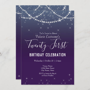 21e verjaardag van de viering van Ombre Diamond Kaart