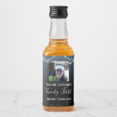 21e verjaardag van de viering van Ombre Diamond Likeurfles Etiket (Voorkant)