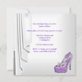 21e verjaardag van de Witte Lila Martini Pearl Sho Kaart (Achterkant)