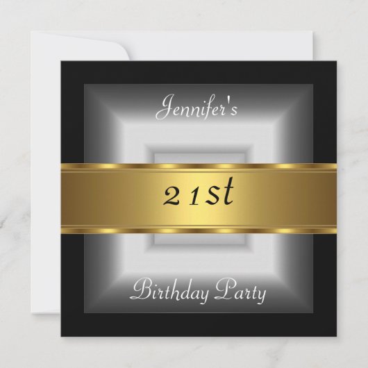 21e verjaardag van de zilveren goudprijs kaart (Voorkant)