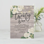 21e verjaardag van de zondebok van de bloem kaart (Staand voorkant)