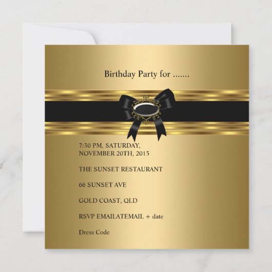 21e verjaardag van de zwarte goudbloem 2 kaart (Achterkant)