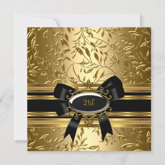 21e verjaardag van de zwarte goudbloem 2 kaart (Voorkant)