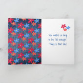 21e verjaardag van denim kaart (Binnen)