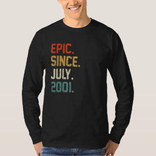 21e verjaardag van het 21-jarig epic sinds juli 20 t-shirt