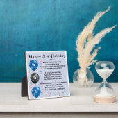 21e verjaardag van het Zoon-gedicht van Birthday Fotoplaat (Insitu)