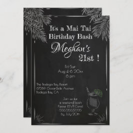 21e verjaardag van het zwarte en witte karton Mai  Kaart