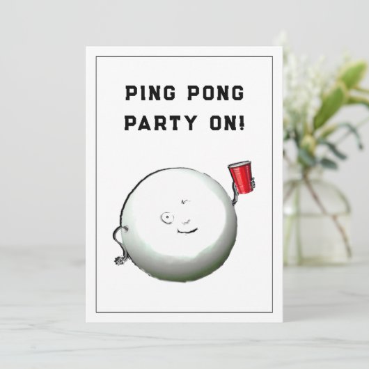 21e verjaardag van uitnodigingen (Staand voorkant)