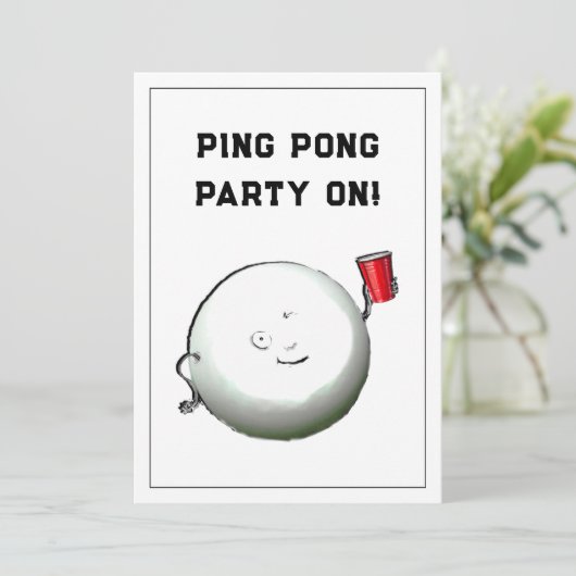 21e verjaardag van uitnodigingen (Staand voorkant)