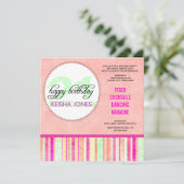 21e verjaardag van uitnodigingen (Staand voorkant)