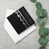 21e verjaardag van uitnodigingen