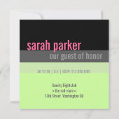 21e verjaardag van uitnodigingen (Achterkant)