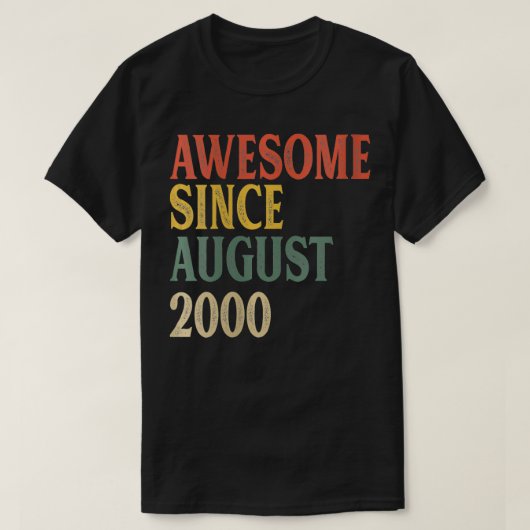 21e verjaardag Vintage Geweldige sinds A T-shirt (Design voorkant)