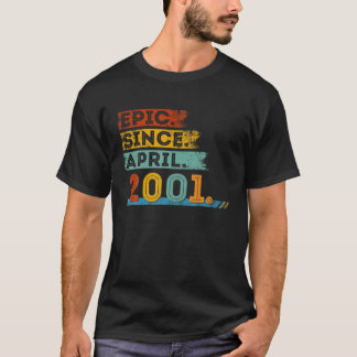 21e verjaardag voor 21 jaar oud epic sinds april 2 t-shirt